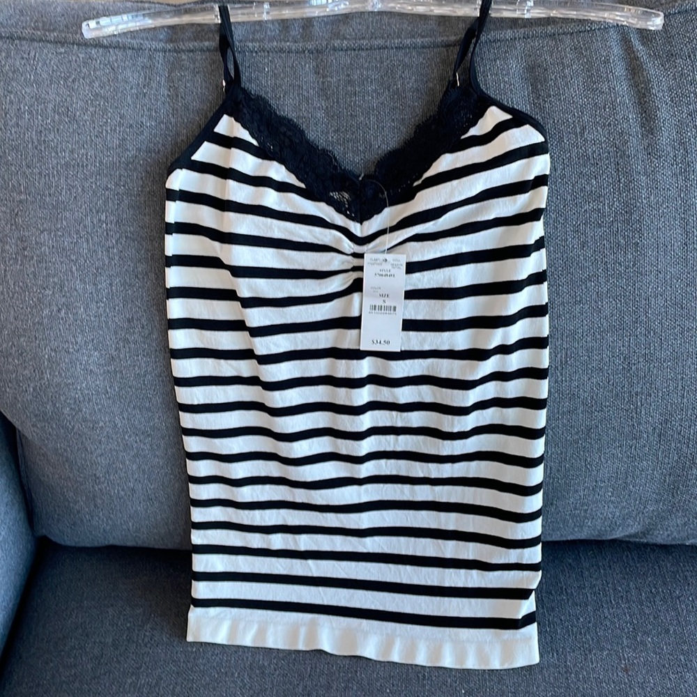 White House Black Market striped camisole cami tank small nwt